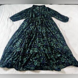 Torrid Long Sleeve Floral Maxi Dress 1X